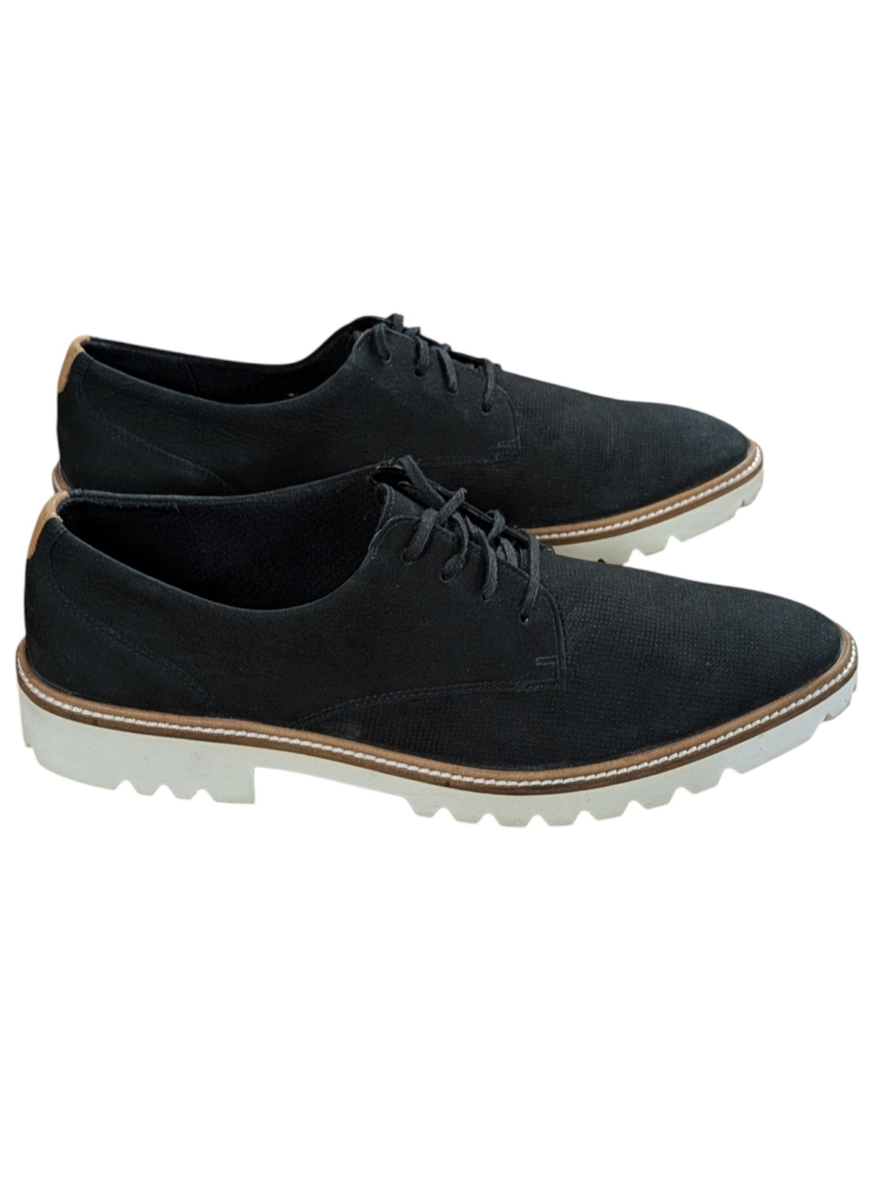 Ecco Modern Tailored Tie Oxford Shoes Black Size 41 - Picture 2 of 12